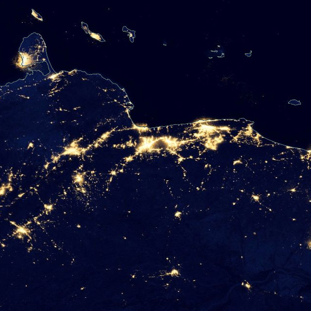 Venezuela Vista Desde Un Satelite