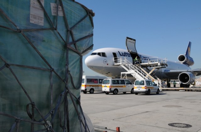 45 Toneladas de medicamentos llegaron a Maiquetía en un MD11 de Lufthansa Cargo