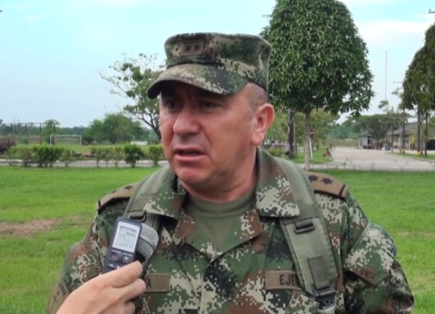 Foto: El Comandante de la Fuerza de Tarea Quirón, Brigadier General Luis Danilo Murcia Caro / canalcncarauca.com