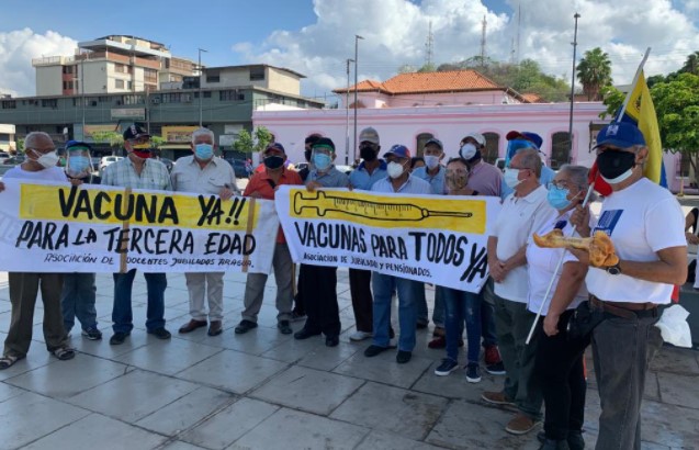 Trabajadores De Diversos Gremios Salieron A Protestar En Maracay Este