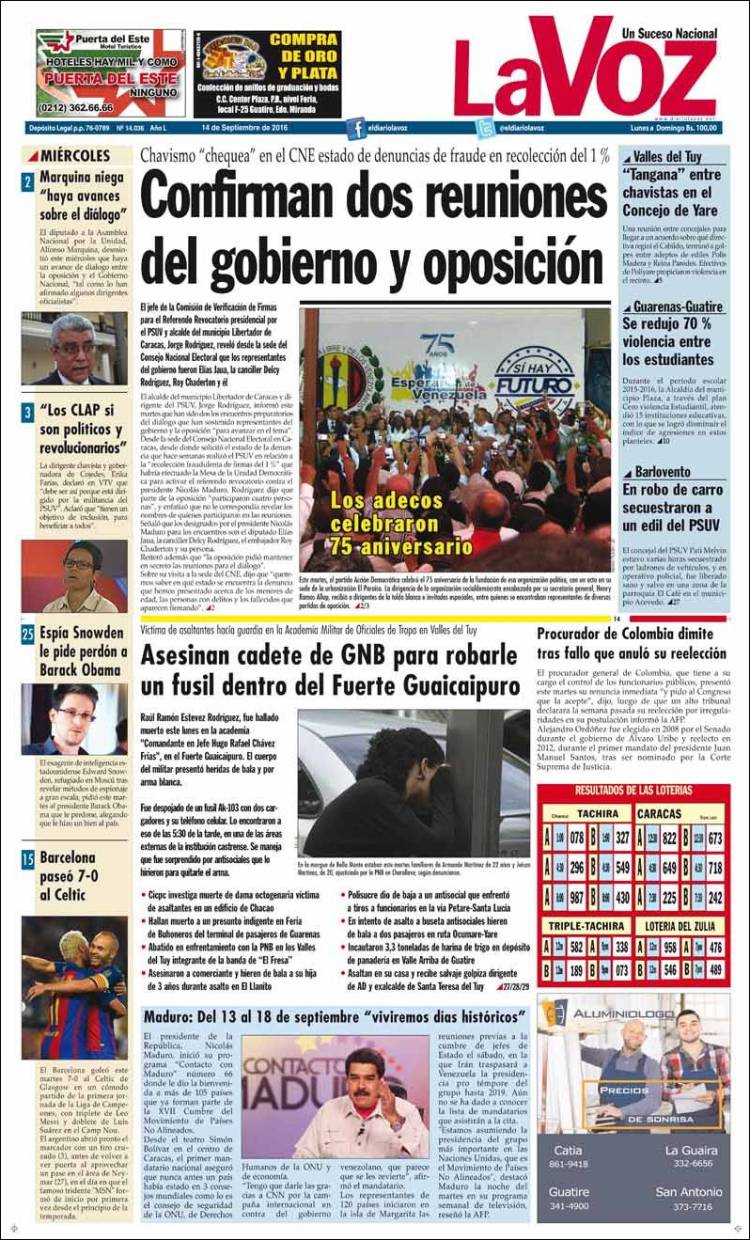 PORTADA LA VOZ