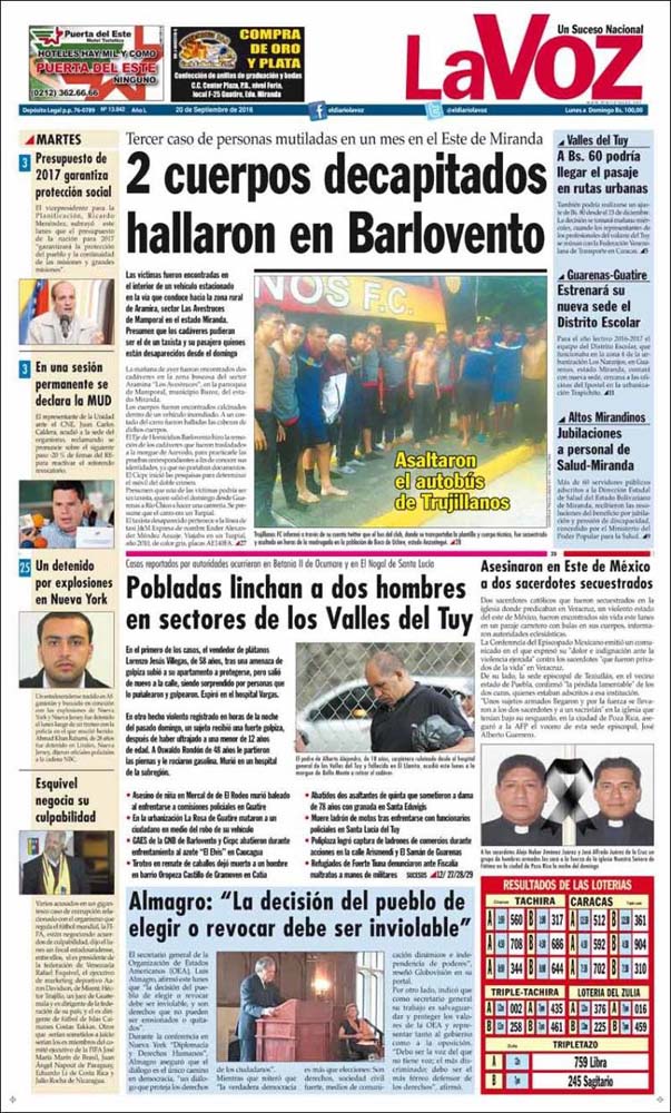 PORTADA LA VOZ