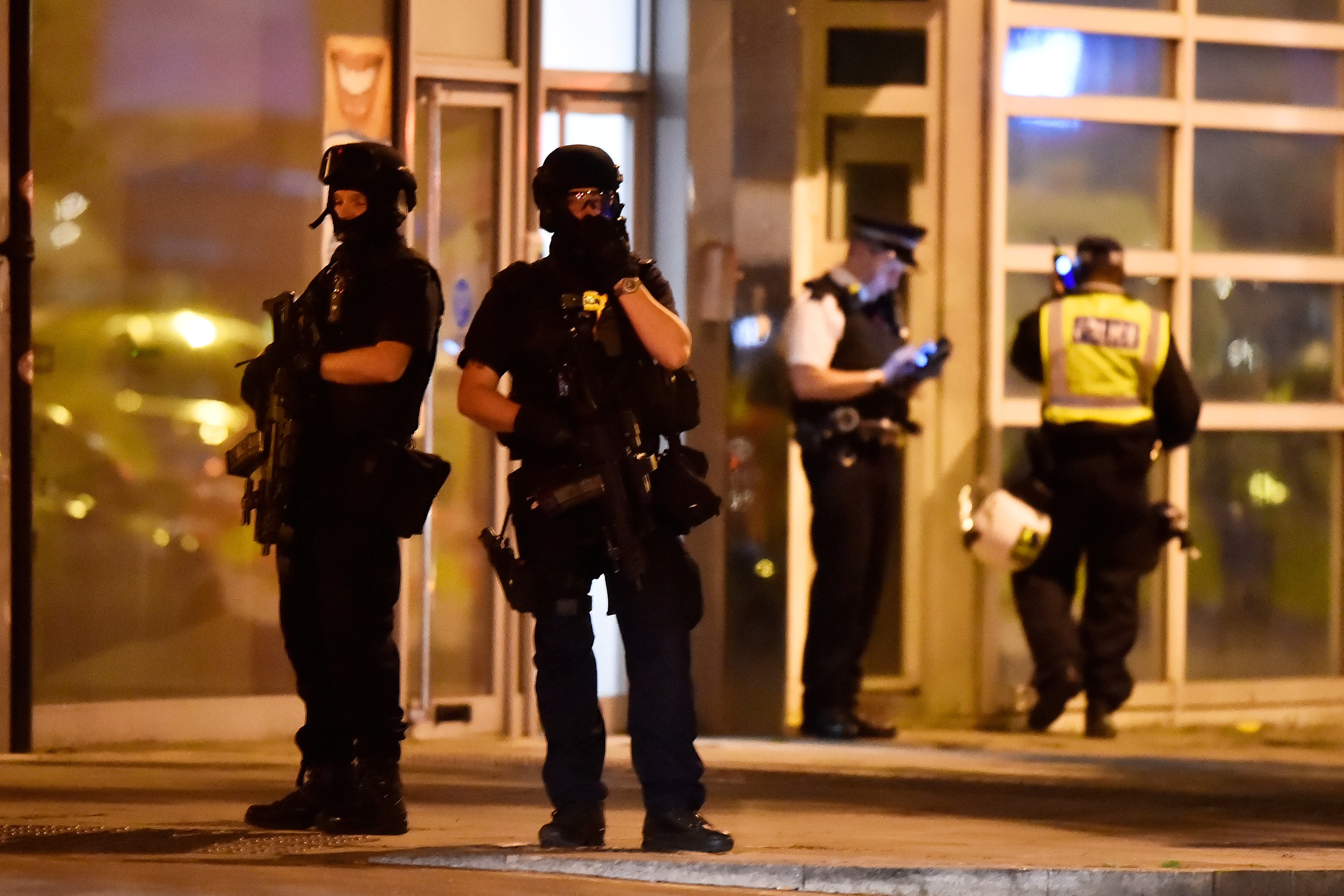 Police attend to an incident near London Bridge in London, Britain, June 4, 2017. REUTERS/Hannah McKay