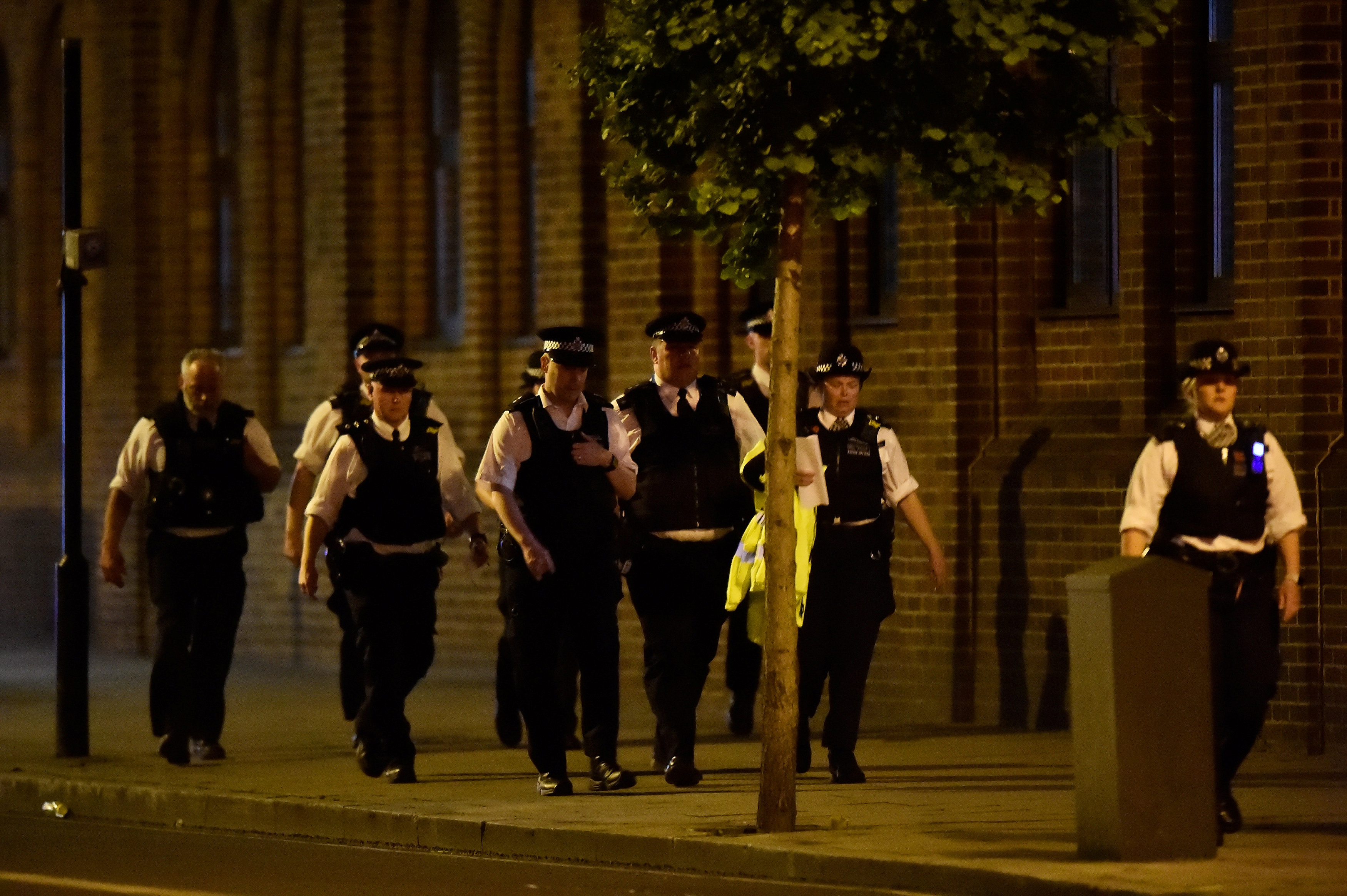 Police attend to an incident near London Bridge in London, Britain, June 4, 2017. REUTERS/Hannah McKay