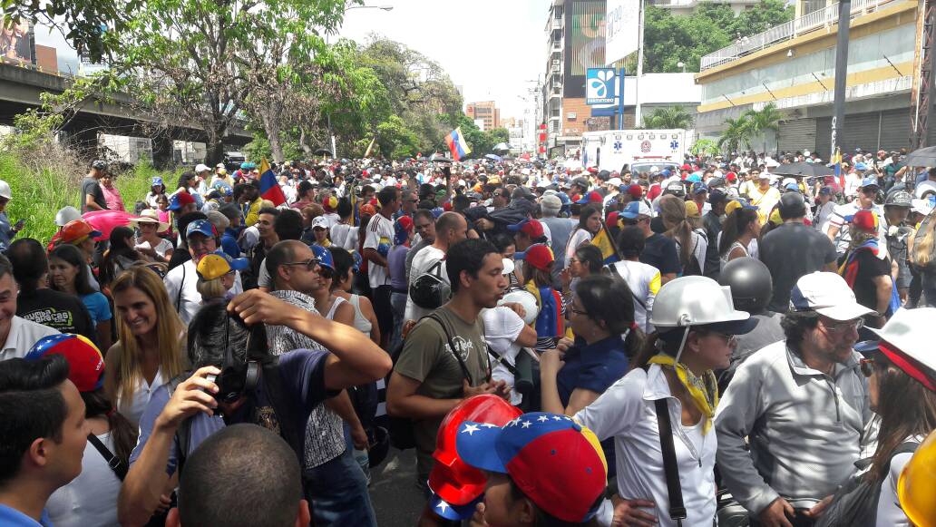 Punto de concentración Bello Monte. Foto: Eduardo Ríos / LaPatilla.com