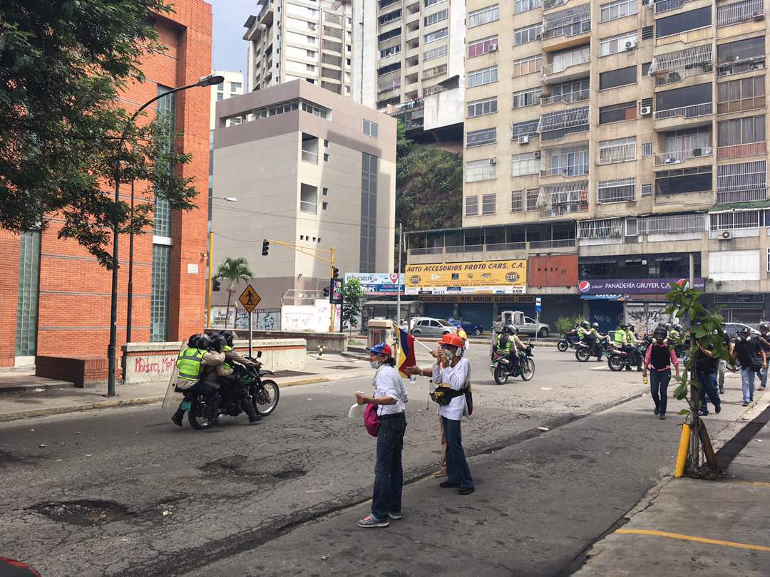 GNB reprimió a opositores en Bello Monte. Foto: esteninf Olivares / @esteninf