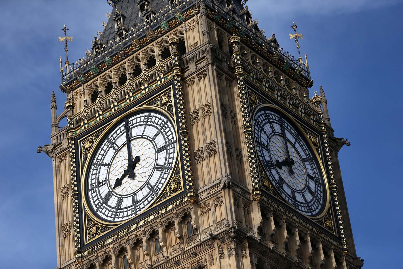 The Elizabeth Tower, which houses the Great Clock and the 'Big Ben' bell, is seen above the Houses of Parliament, in central London, Britain August 14, 2017. REUTERS/Neil Hall