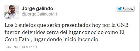 GNB presentará ante tribunales a sujetos vinculados con el incendio de Quebrada Anauco