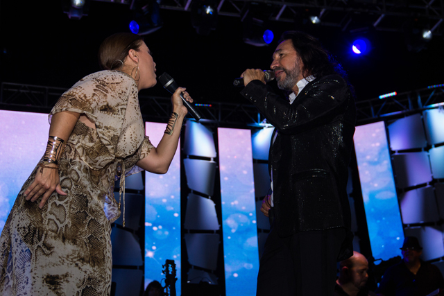 Olga Tañón y Marco Antonio Solís derrocharon pasión en Venezuela (Fotos)