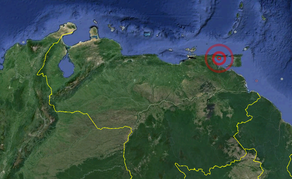 Sismo de 5,6 se registró en  Güiria