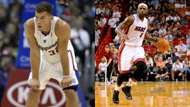 LeBron James y Blake Griffin los mejores de la semana en la NBA