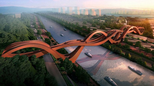 El espectacular puente futurista que hará China (Fotos)