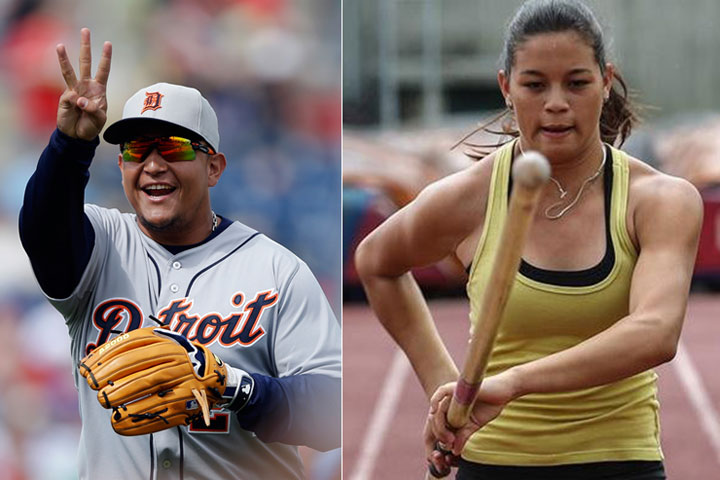 Miguel Cabrera y Robeilys Peinado electos Atletas del Año 2013