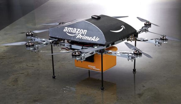 ¡Fascinante! Amazon entregará los paquetes con robots voladores (Video)