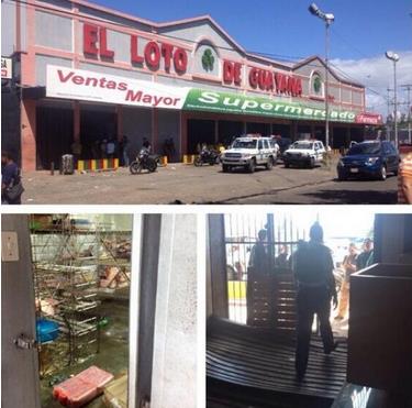 Escasez de alimentos provoca alboroto en un supermercado (Foto)