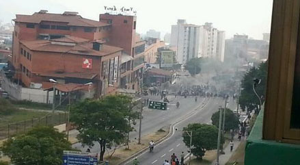 Así fue como dispersaron protesta de estudiantes merideños (Video)