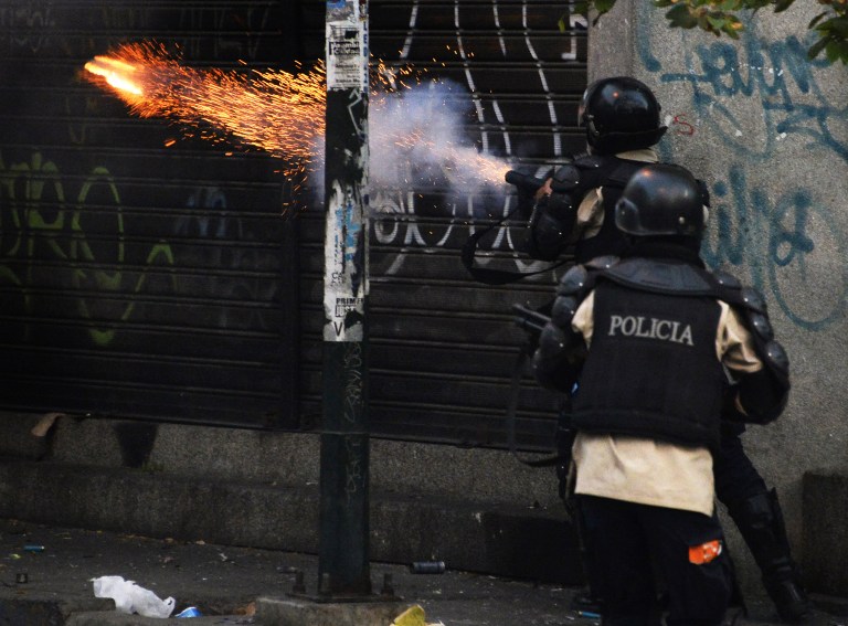 Estas son las fotos de la marcha y la represión en Caracas que recorren el mundo