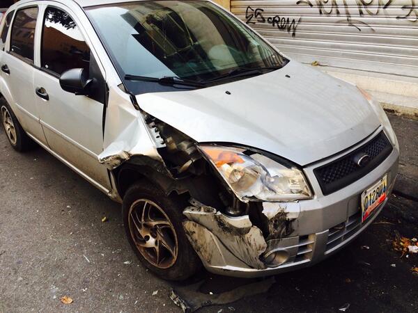 Así quedaron los carros destrozados por la GNB en Chacao (Fotos)