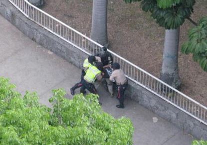 PNB se lleva en motos y a golpe limpio a manifestantes en Altamira (FOTOS)