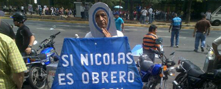 Un mensaje para “Nicolás el obrero” (Foto)