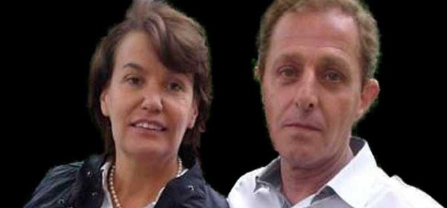  Ingrid Sartiau y Albert Solá.  Aseguran ser hijos del jefe del Estado español, Juan Carlos Borbón.