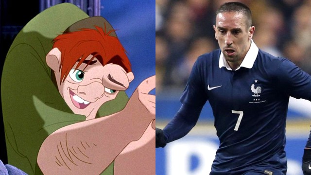 Ribery y Quasimodo