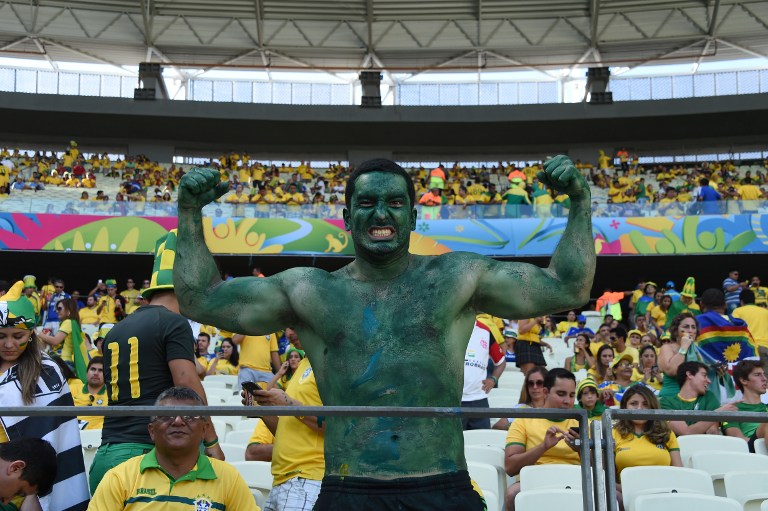 Y Hulk llegó al partido Brasil vs Colombia (Fotos)