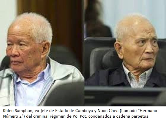 Khieu Samphan y Nuon Chea - Jemeres Rojos condenados a cadena perpetua