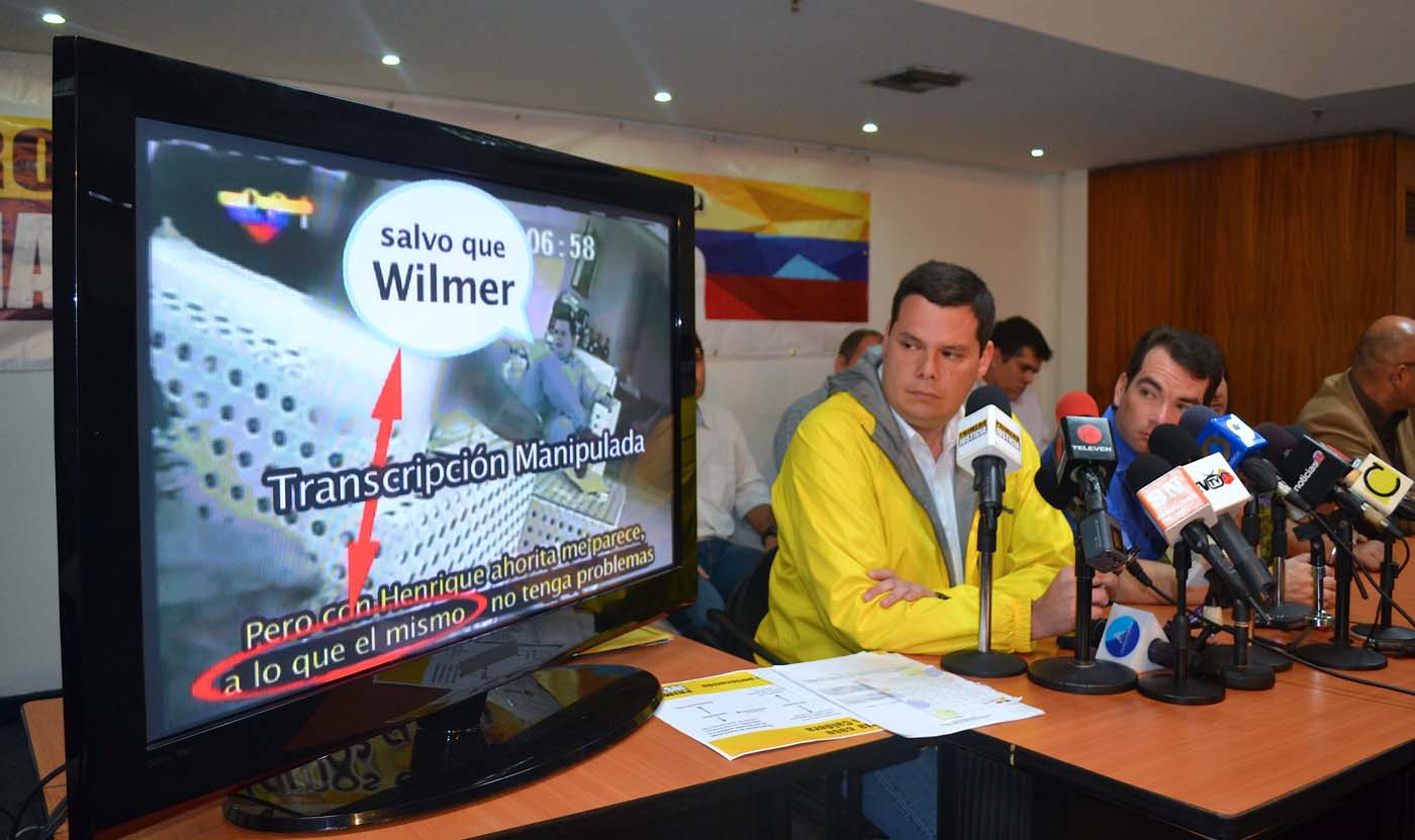 Diputado Caldera presentó video donde se evidencia montaje hecho en su contra