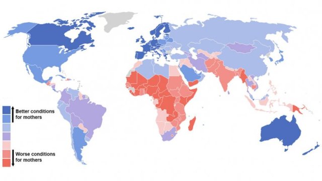 mapa de madres