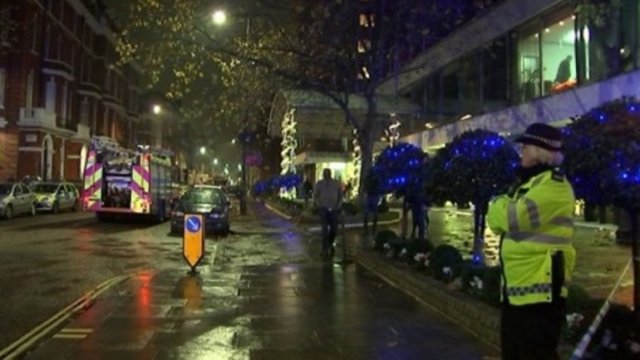 Explosión en hotel de Londres