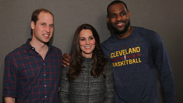 LeBron James metió la pata con Kate Middleton (Fotos)