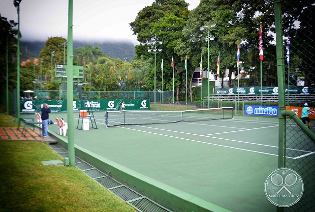 Cancha principal Altamira Tenis Club lista para el inicio de la Copa Gatorade