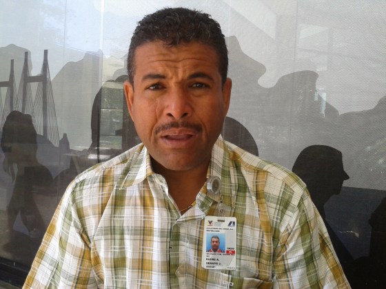 Foto: Dennys Sucre, miembro del comité de higiene y seguridad industrial de Sintralcasa