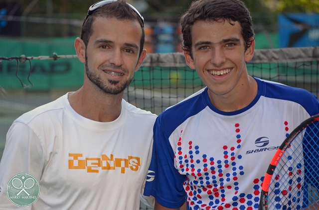 Román Recarte ex copa Davis entrenador y Miguel Esté / Foto MM