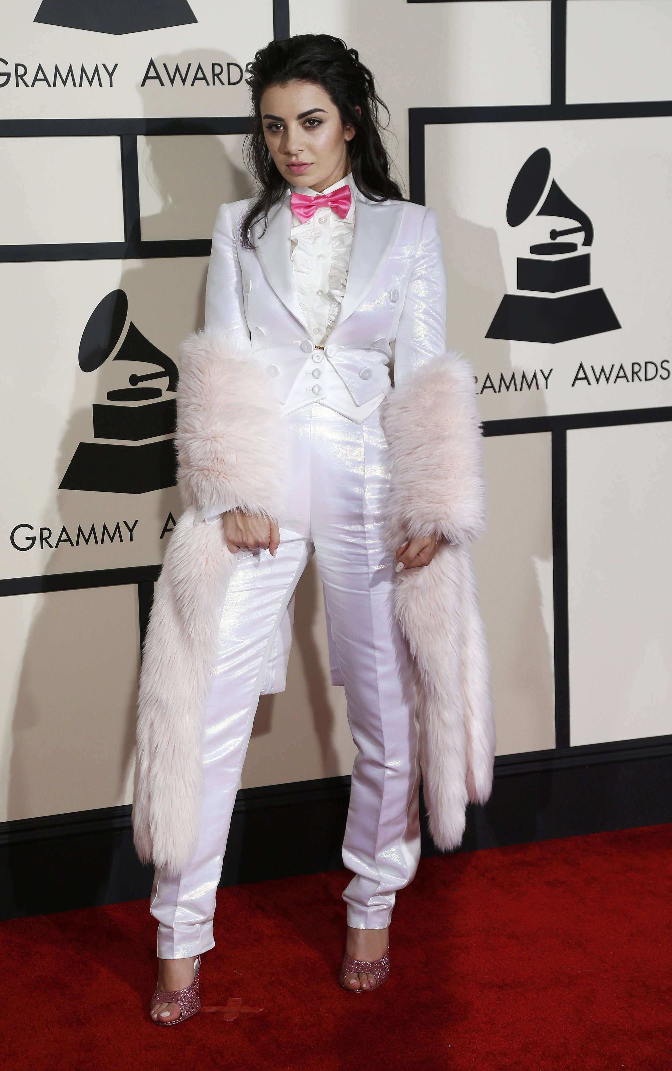 Charli Xcx Arrives At The 57th Annual Grammy Awards In Los Angeles