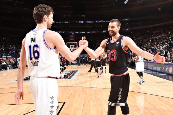 Hermanos Gasol vivieron noche histórica en el Todos Estrellas