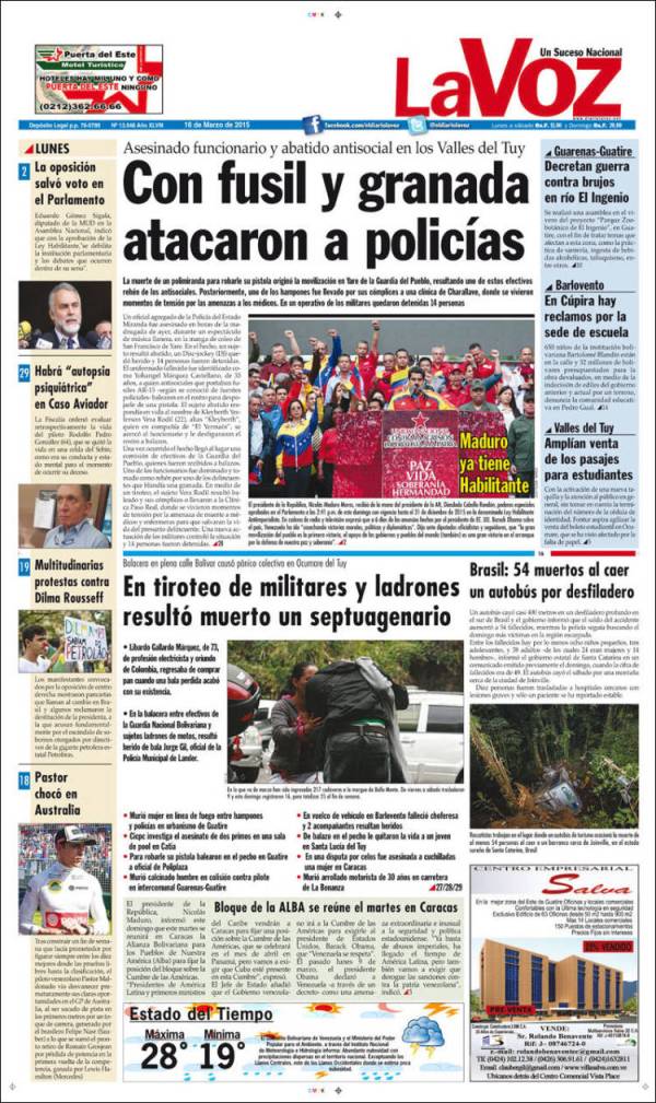 PORTADA LA VOZ