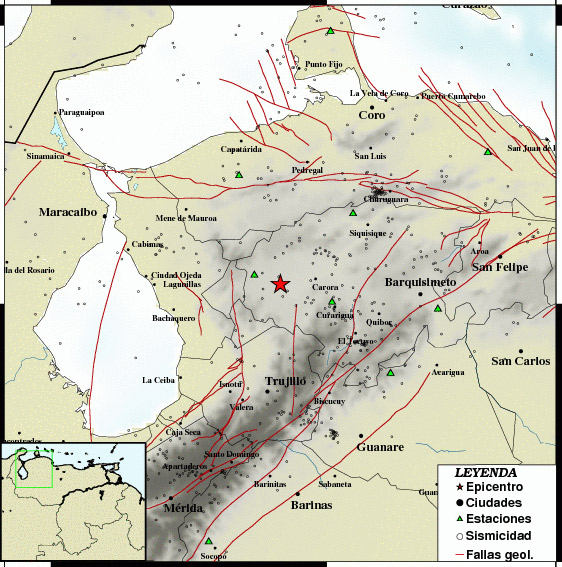 Sismo de 2.5 se registró en Carora