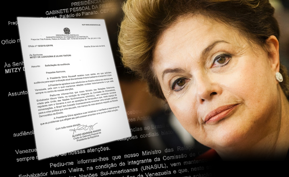 Rousseff no recibió a esposas de Ledezma y López, pero les envió esta carta (imagen)