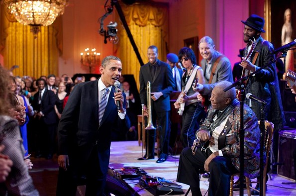 Obama y BB King