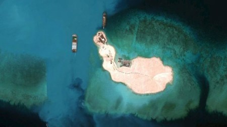 Foto: Una de las islas artificiales de china / RT.com