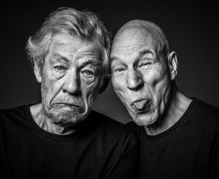 Ian McKellen y Patrick Stewart