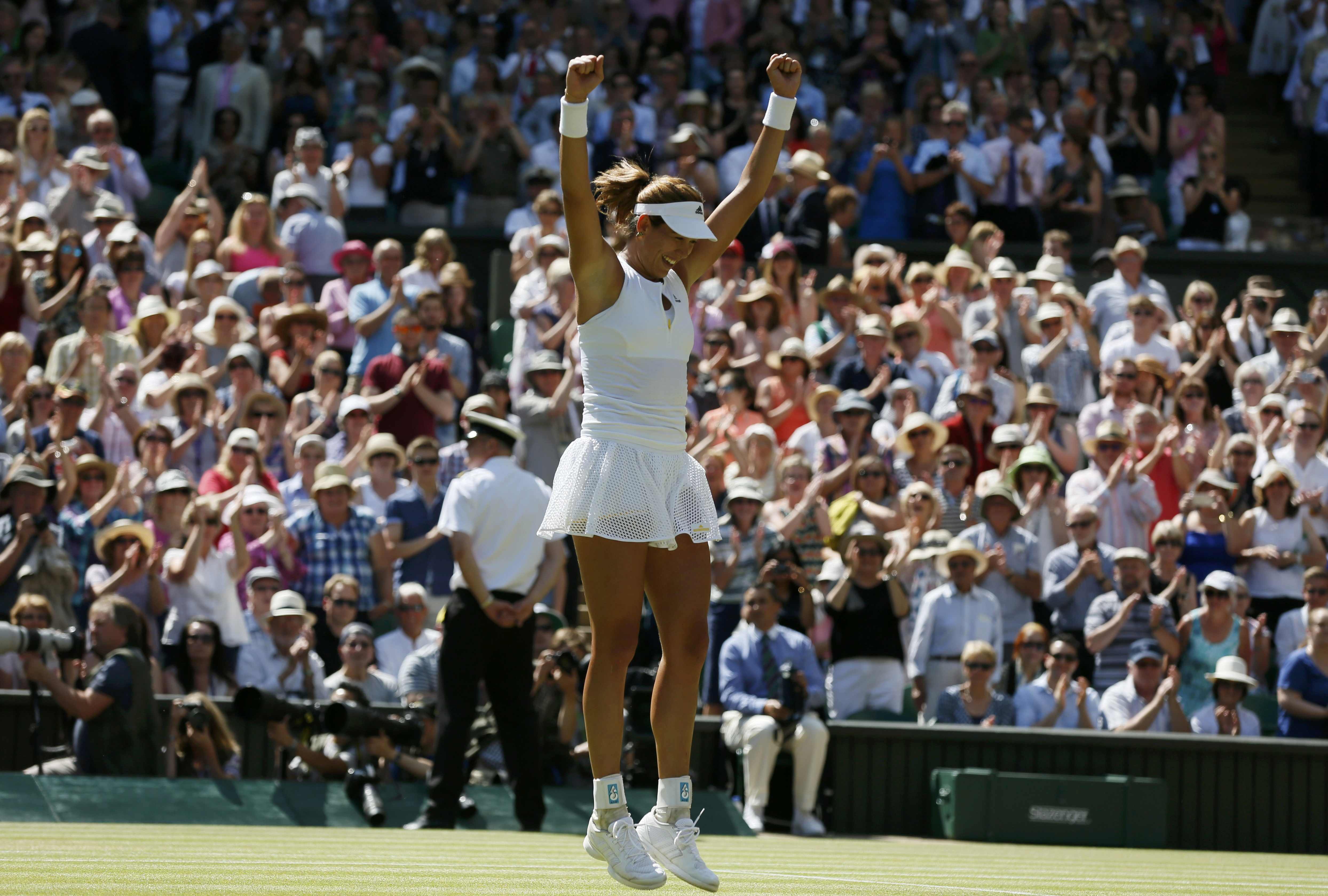 Muguruza clasifica en Wimbledon para su primera final de Grand Slam