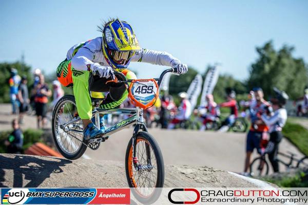 Stefany Hernández quedó a milímetros del podio en la Copa del Mundo de BMX