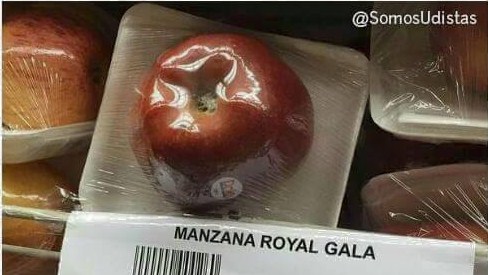 Sabes que vamos mal cuando una manzana cuesta casi mil bolos (Foto + PATRIA)