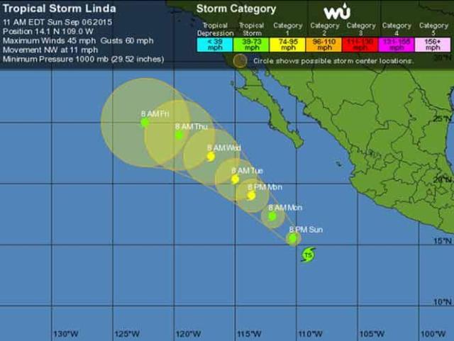 tormenta tropical linda