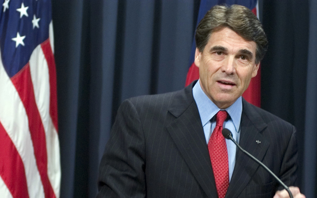 Texas Gov. Rick Perry announces a special session, Saturday, June 18, 2005, in Austin, Texas. Perry on Saturday vetoed the state's $35.3 billion public education budget and called lawmakers back to the Capitol to finally find a solution to the school finance dilemma. (AP Photo/ Thomas Terry)