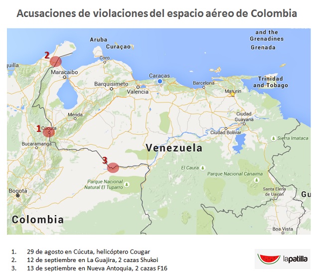 Vzla AcusacionesEspacioAereoColombia