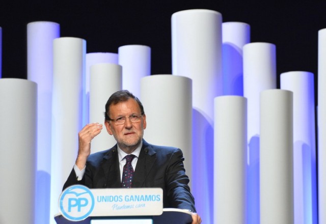 El presidente del Gobierno español Mariano Rajoy. AFP PHOTO / GERARD JULIEN